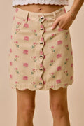 Little Wing Ruffled Tiered Skirt - Brick + Boho