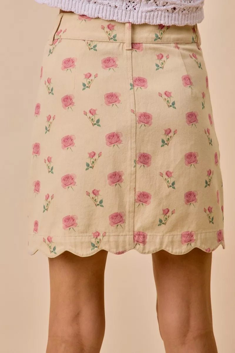Little Wing Ruffled Tiered Skirt - Brick + Boho