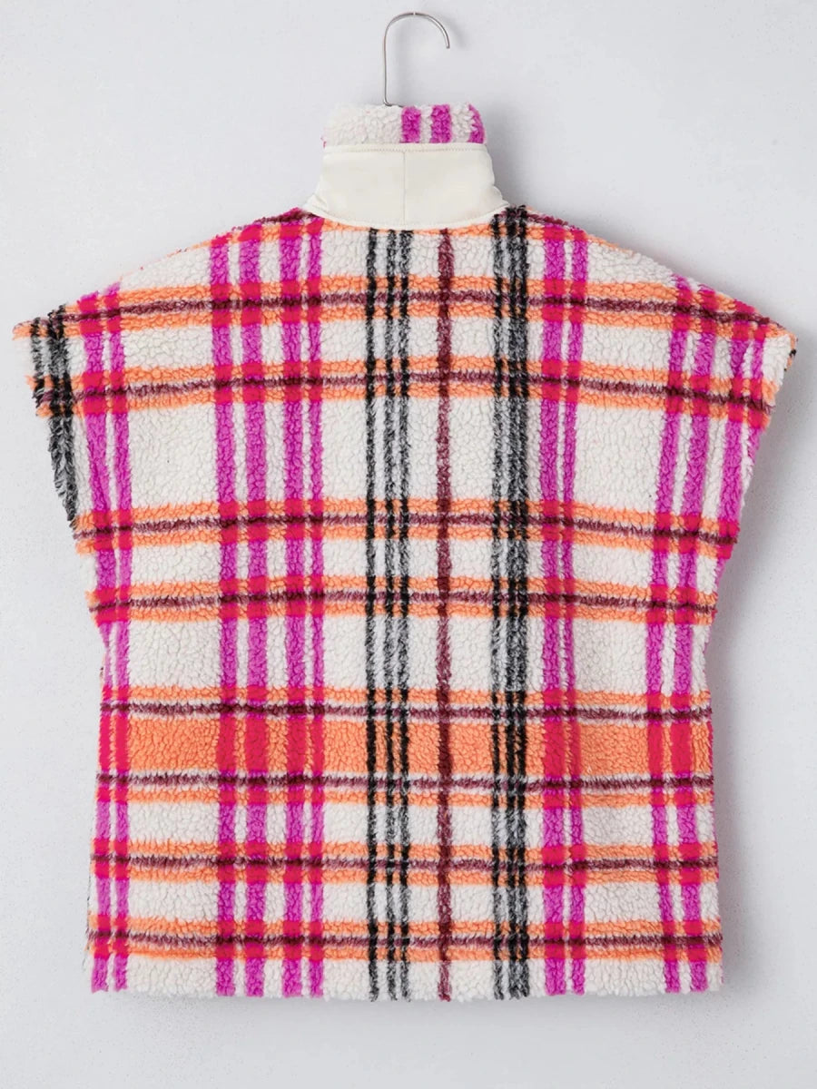 Lunar Leopard Fringe Vest - Brick + Boho