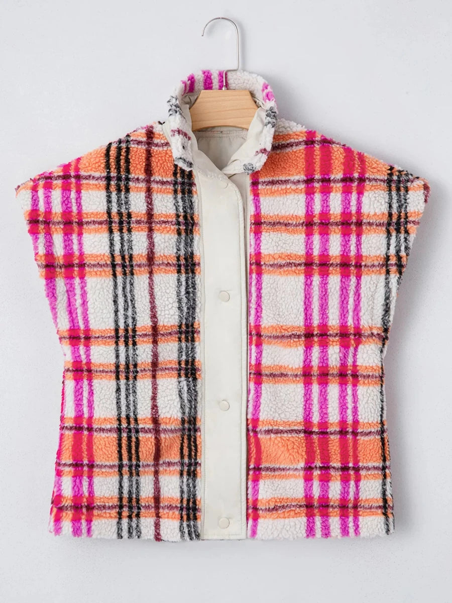 Lunar Leopard Fringe Vest - Brick + Boho