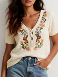 Lush Textured Top - Brick + Boho