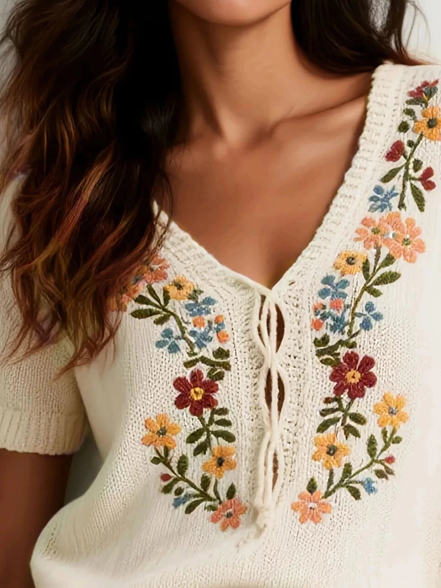 Lush Textured Top - Brick + Boho