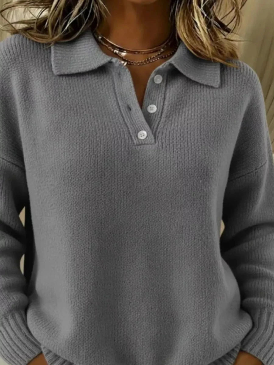 Magic Carpet Collared Knit - Brick + Boho