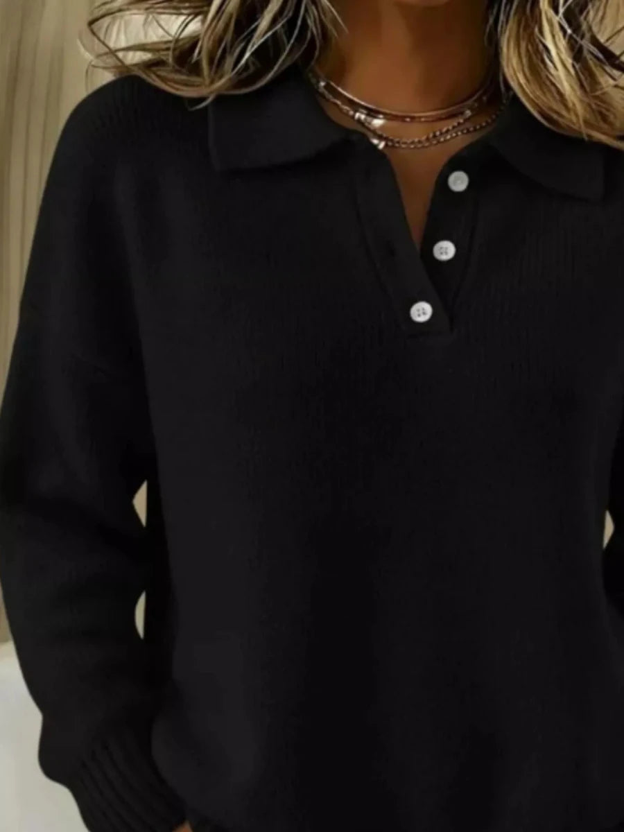 Magic Carpet Collared Knit - Brick + Boho