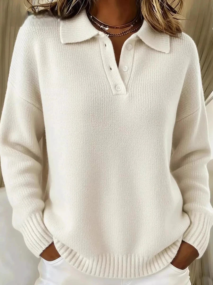Magic Carpet Collared Knit - Brick + Boho