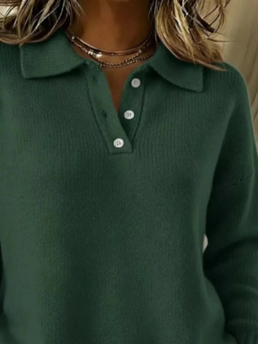Magic Carpet Collared Knit - Brick + Boho