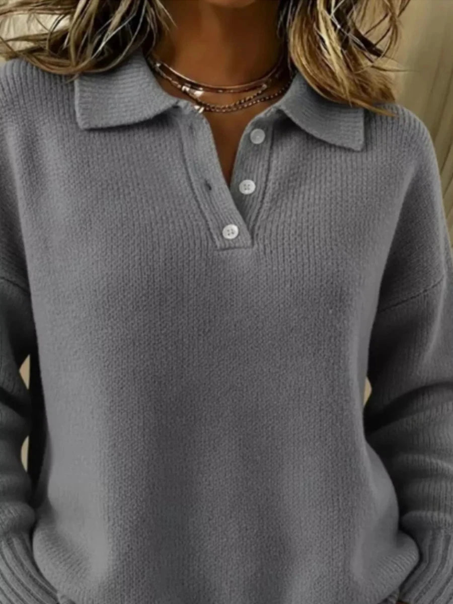 Magic Carpet Collared Knit - Brick + Boho