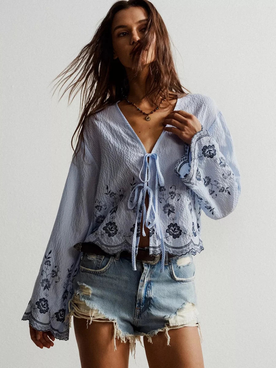 Mariners Muse Scallop Top - Brick + Boho