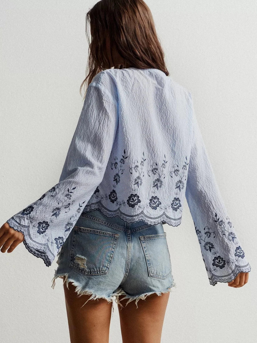 Mariners Muse Scallop Top - Brick + Boho
