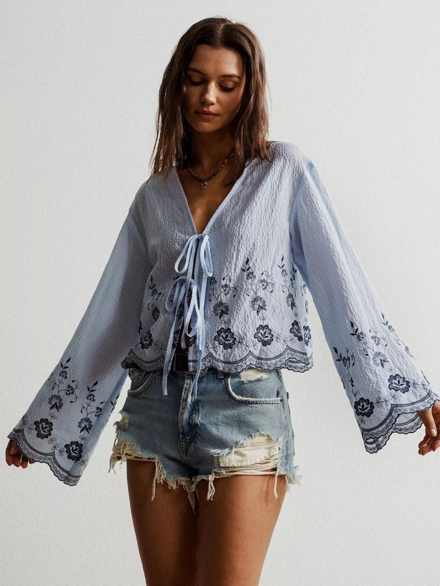 Mariners Muse Scallop Top - Brick + Boho