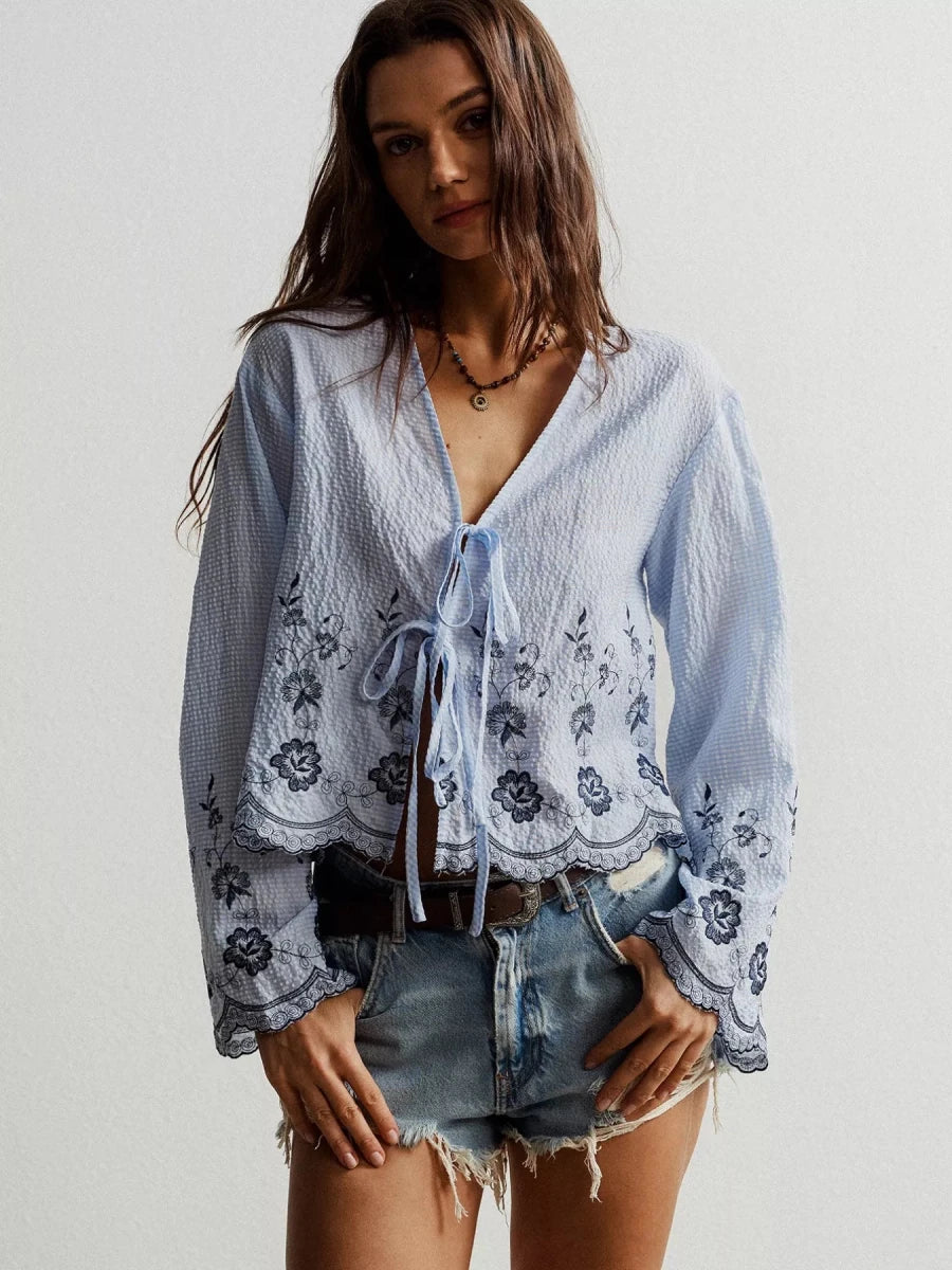 Mariners Muse Scallop Top - Brick + Boho
