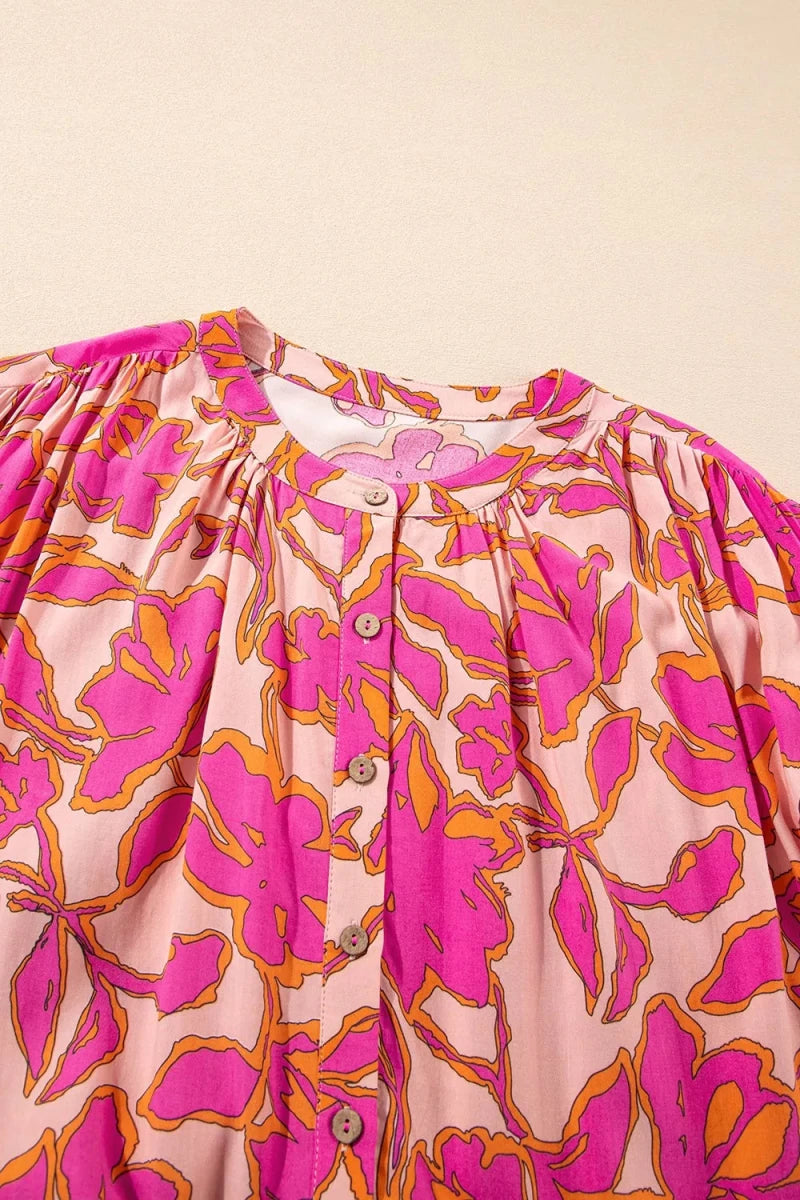 Marrakech Print Blouse - Brick + Boho