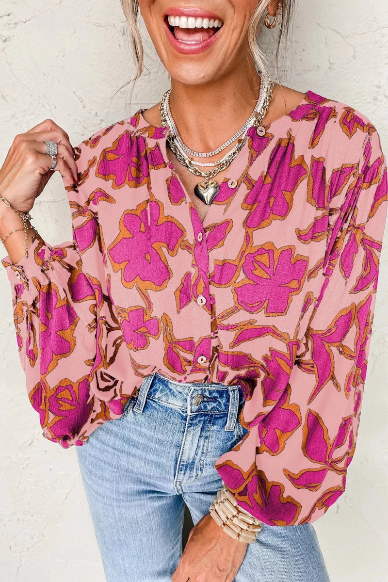 Marrakech Print Blouse - Brick + Boho