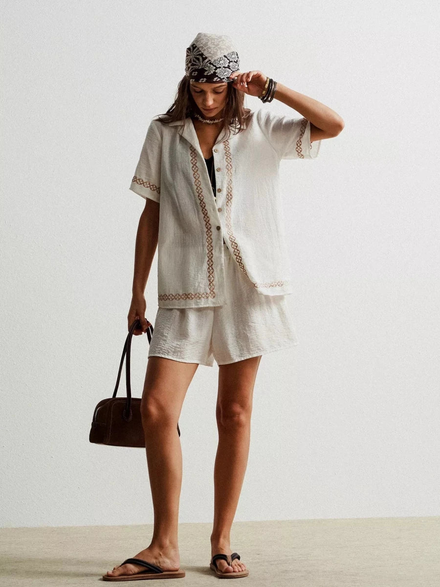 Marrakesh Moon Gauze Set - Brick + Boho