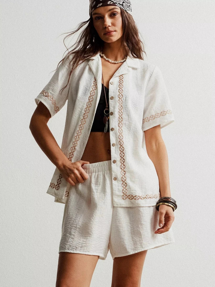 Marrakesh Moon Gauze Set - Brick + Boho