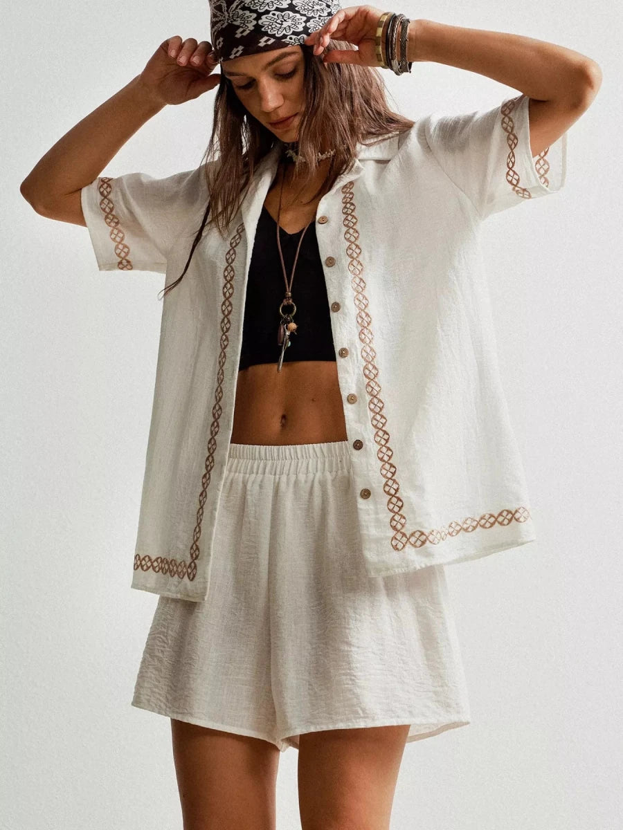 Marrakesh Moon Gauze Set - Brick + Boho