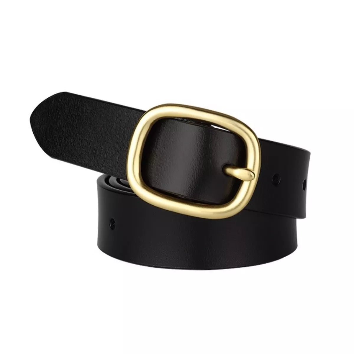 Masterful Gilded Leather Belt - Brick + Boho