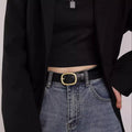 Masterful Gilded Leather Belt - Brick + Boho