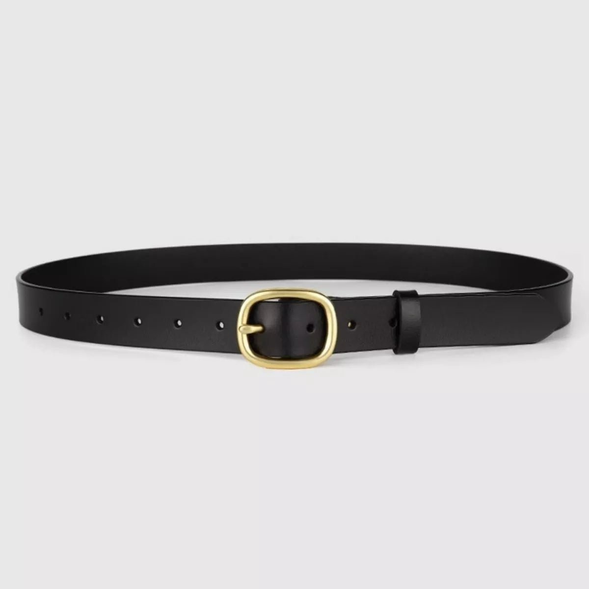 Masterful Gilded Leather Belt - Brick + Boho