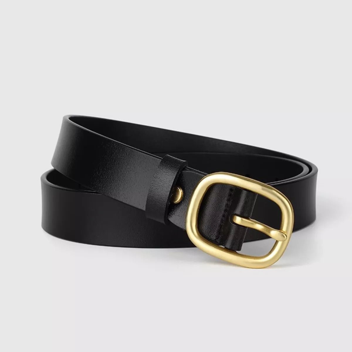 Masterful Gilded Leather Belt - Brick + Boho