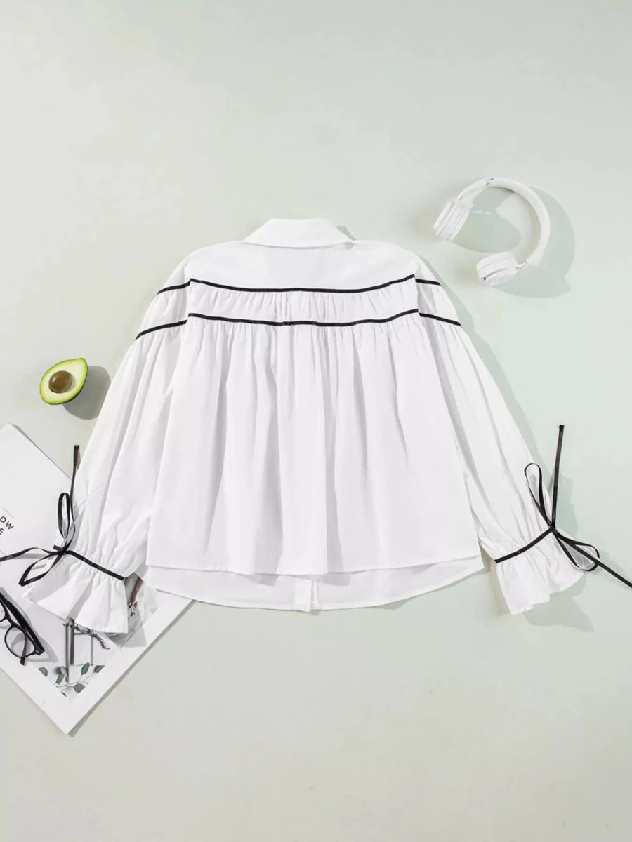 Mercury Ruffled Bow - Brick + Boho