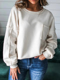 Meridian White Knit Top - Brick + Boho