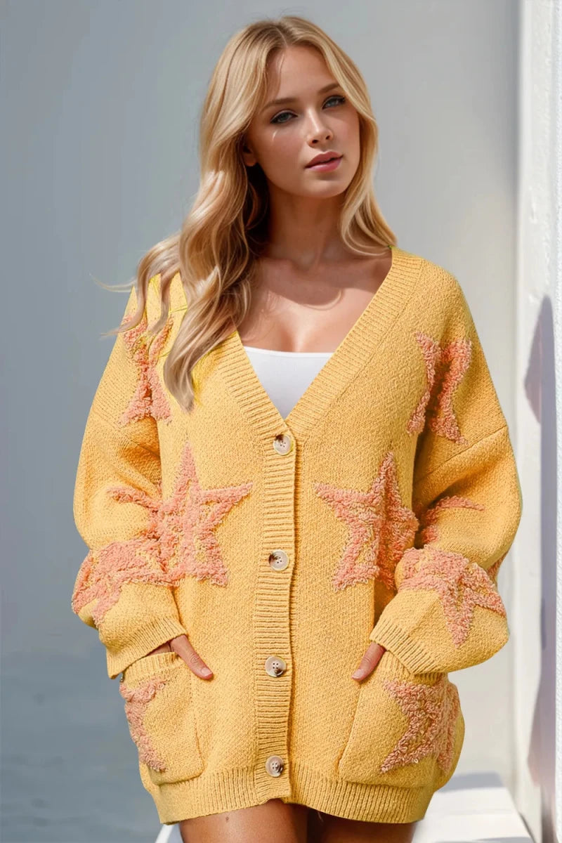Monolith Knit Cardigan - Brick + Boho