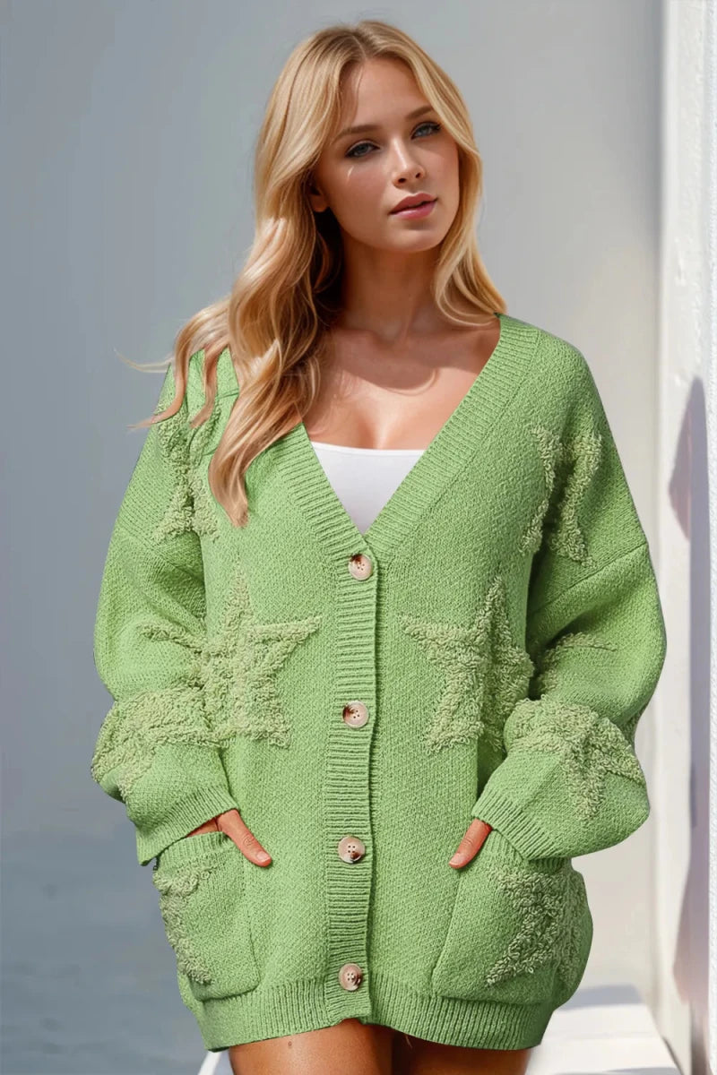 Monolith Knit Cardigan - Brick + Boho