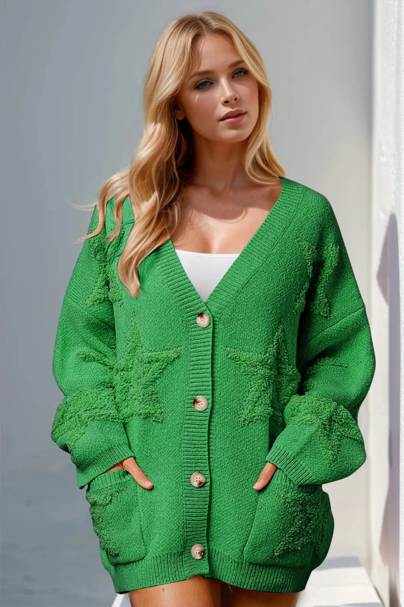 Monolith Knit Cardigan - Brick + Boho
