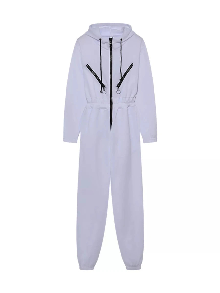 Moon Bound Hooded Jumpsuit - Brick + Boho