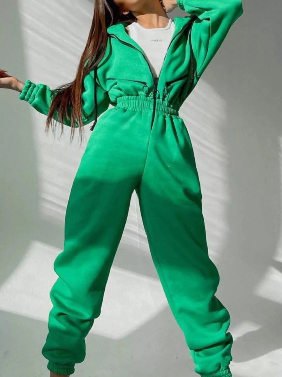 Moon Bound Hooded Jumpsuit - Brick + Boho
