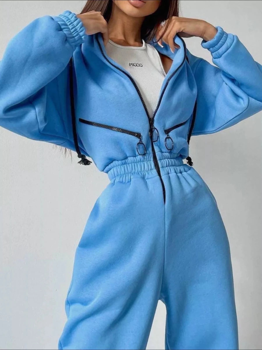 Moon Bound Hooded Jumpsuit - Brick + Boho