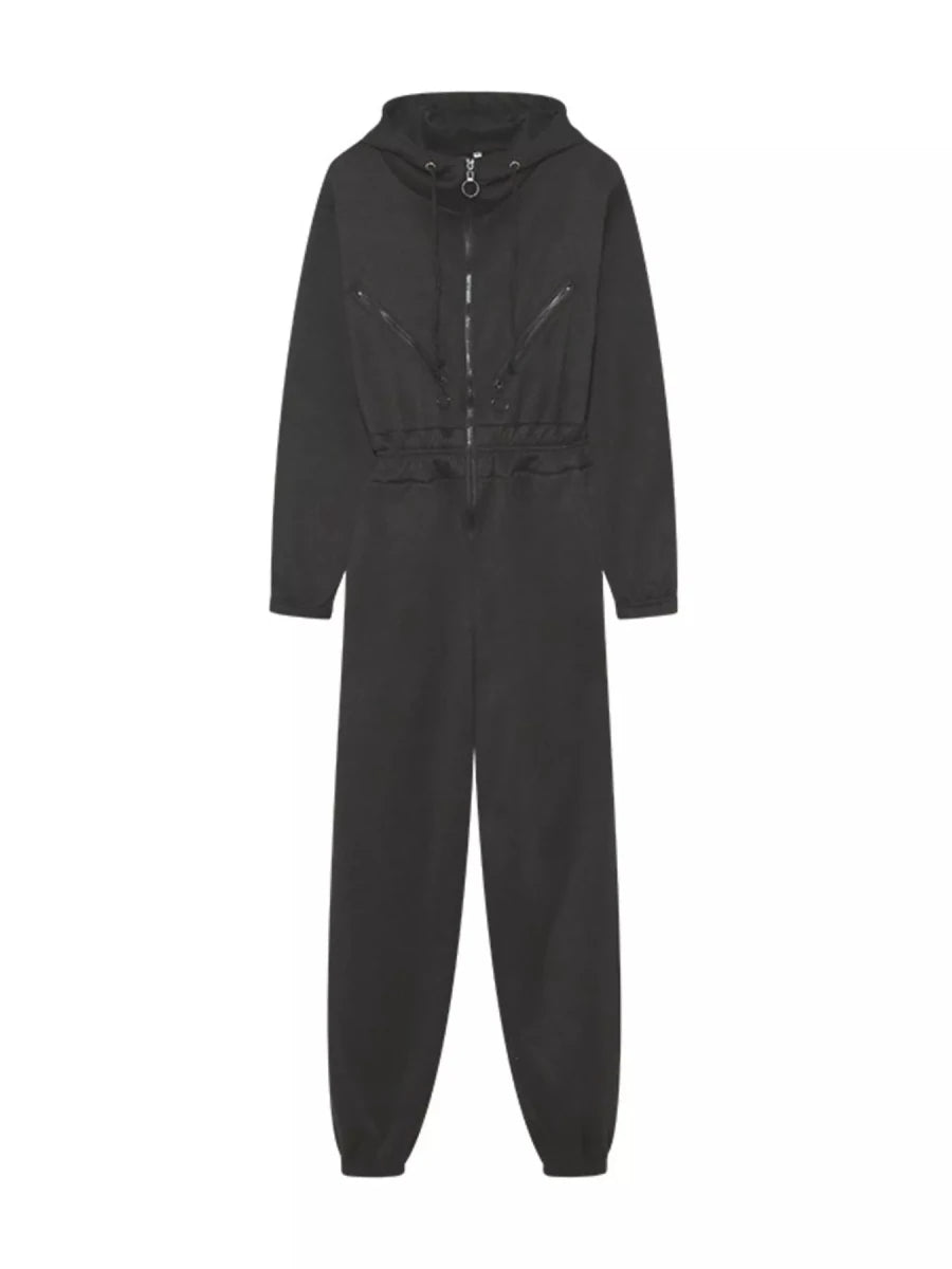 Moon Bound Hooded Jumpsuit - Brick + Boho