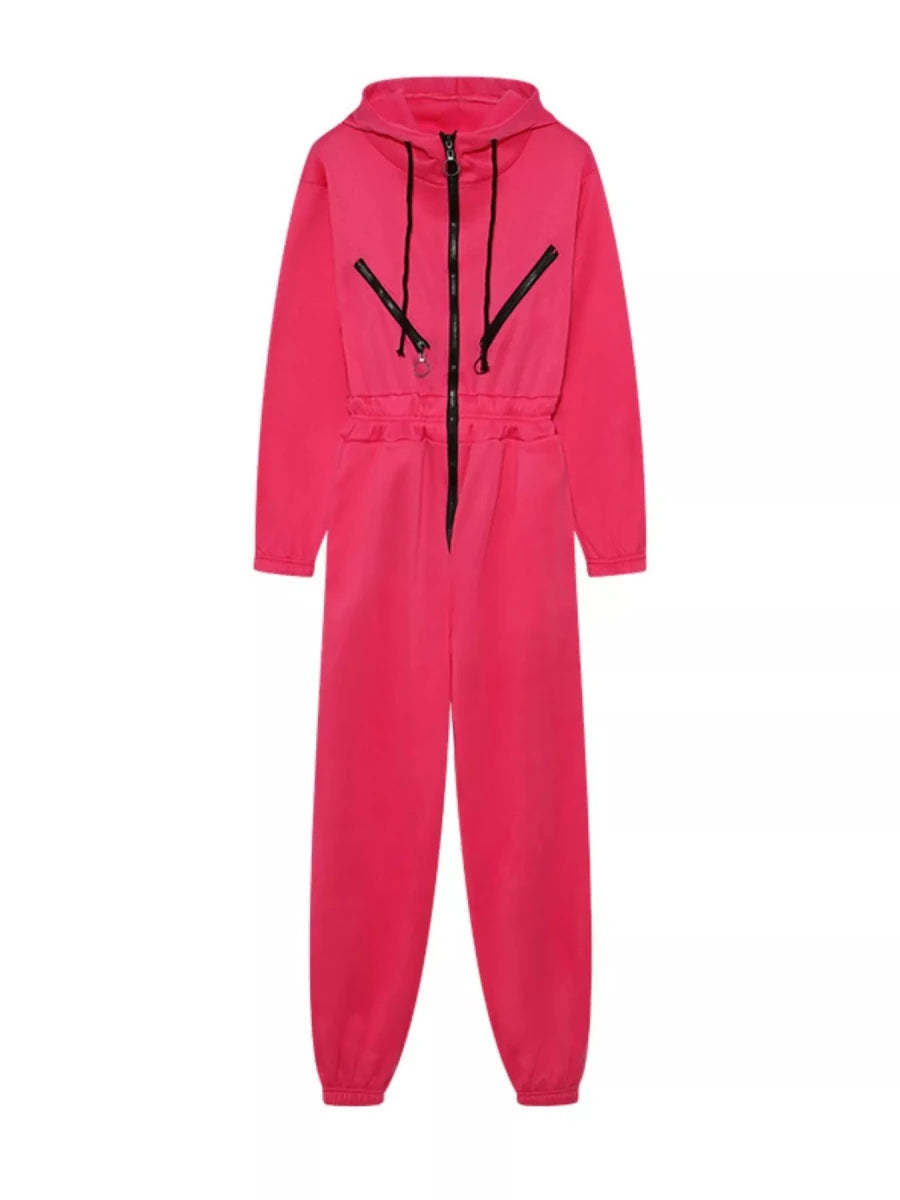 Moon Bound Hooded Jumpsuit - Brick + Boho
