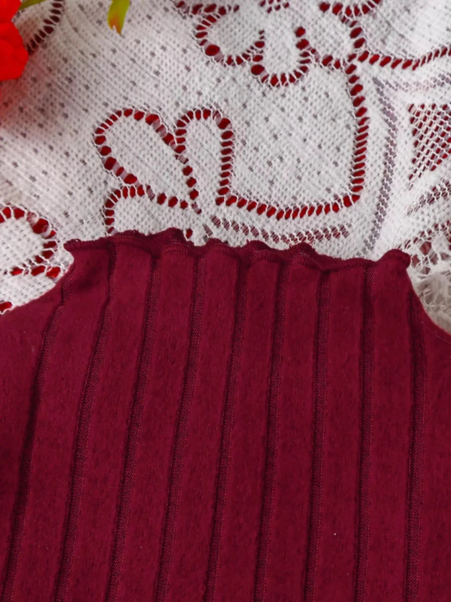 Moonage Daydream Ribbed Set - Brick + Boho