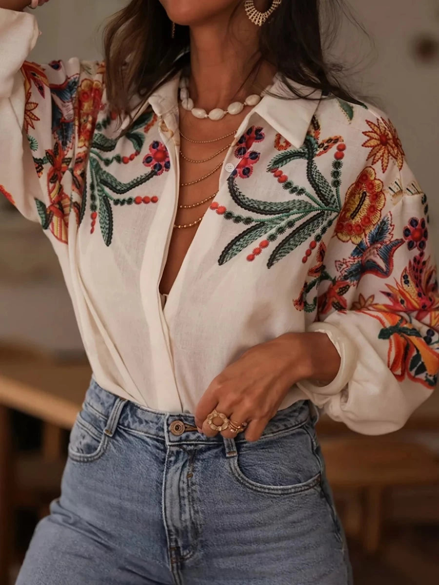 Night Moves Blouse - Brick + Boho