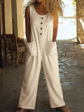 Nightbird Oasis Wide Jumpsuit - Brick + Boho