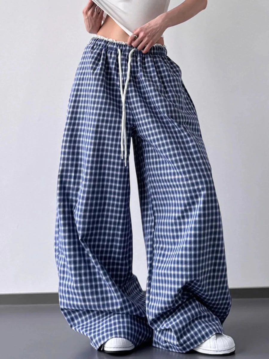Obelisk Striped Palazzo Pants - Brick + Boho