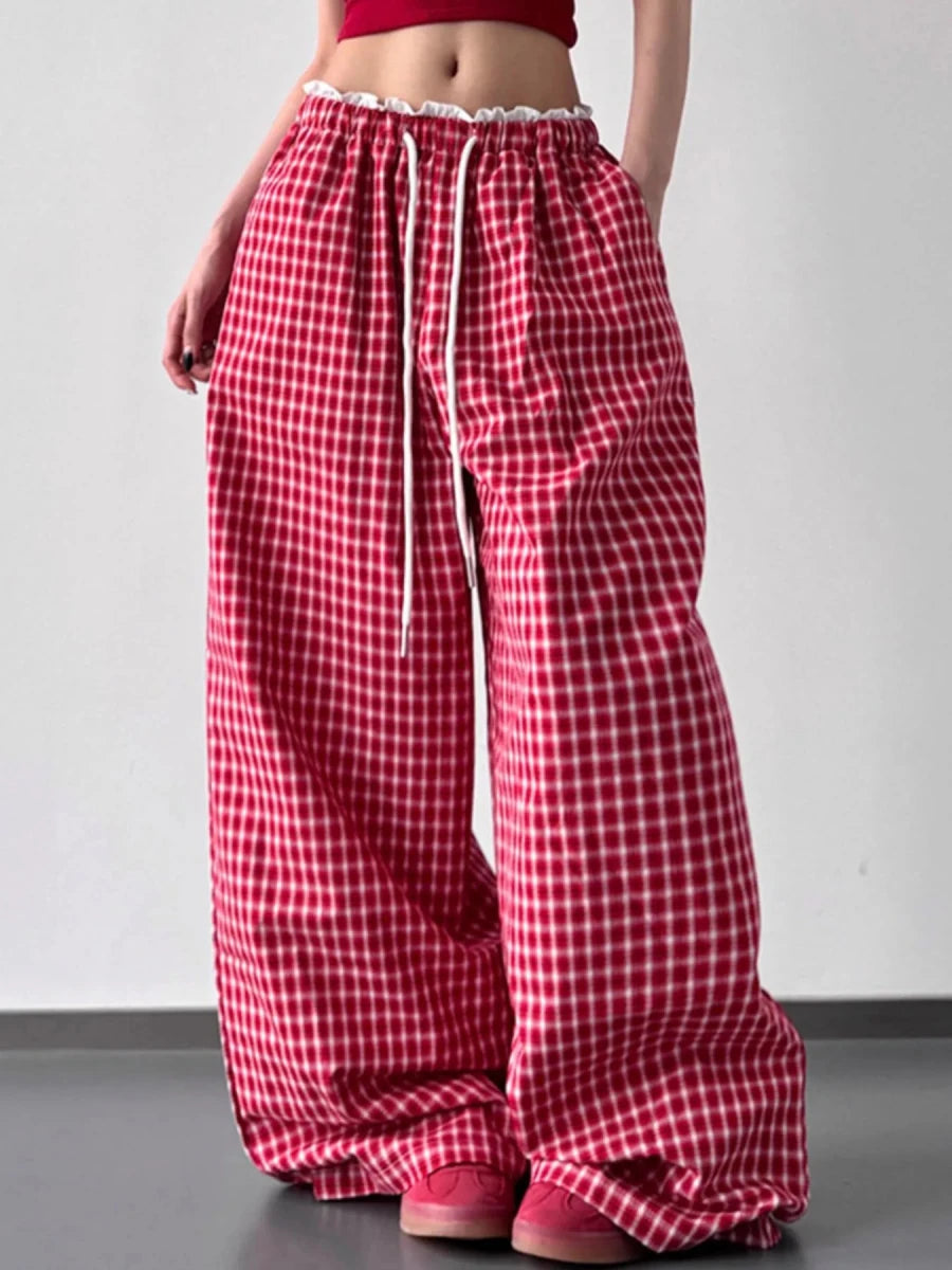 Obelisk Striped Palazzo Pants - Brick + Boho
