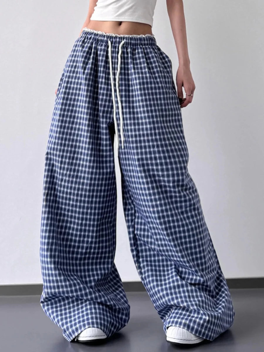 Obelisk Striped Palazzo Pants - Brick + Boho
