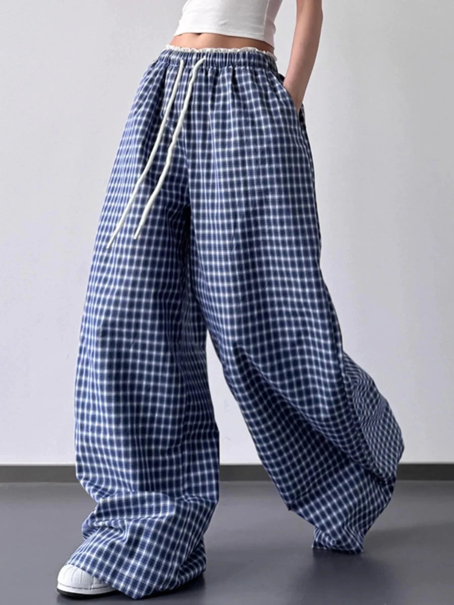 Obelisk Striped Palazzo Pants - Brick + Boho