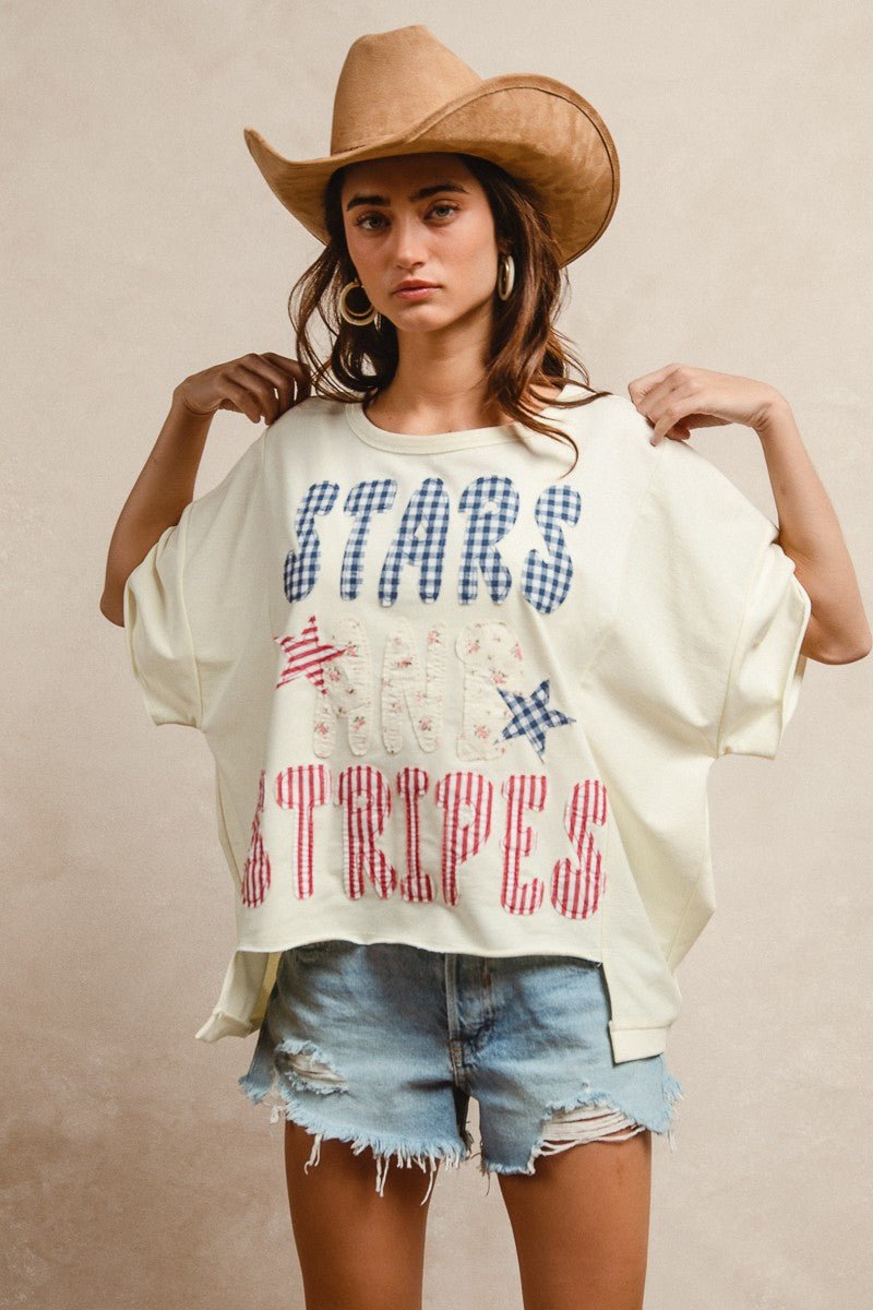 Oh Beautiful For Spacious Skies Tee - Brick + Boho