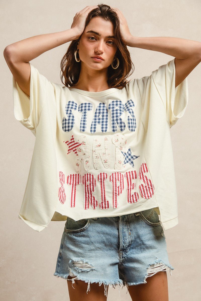 Oh Beautiful For Spacious Skies Tee - Brick + Boho