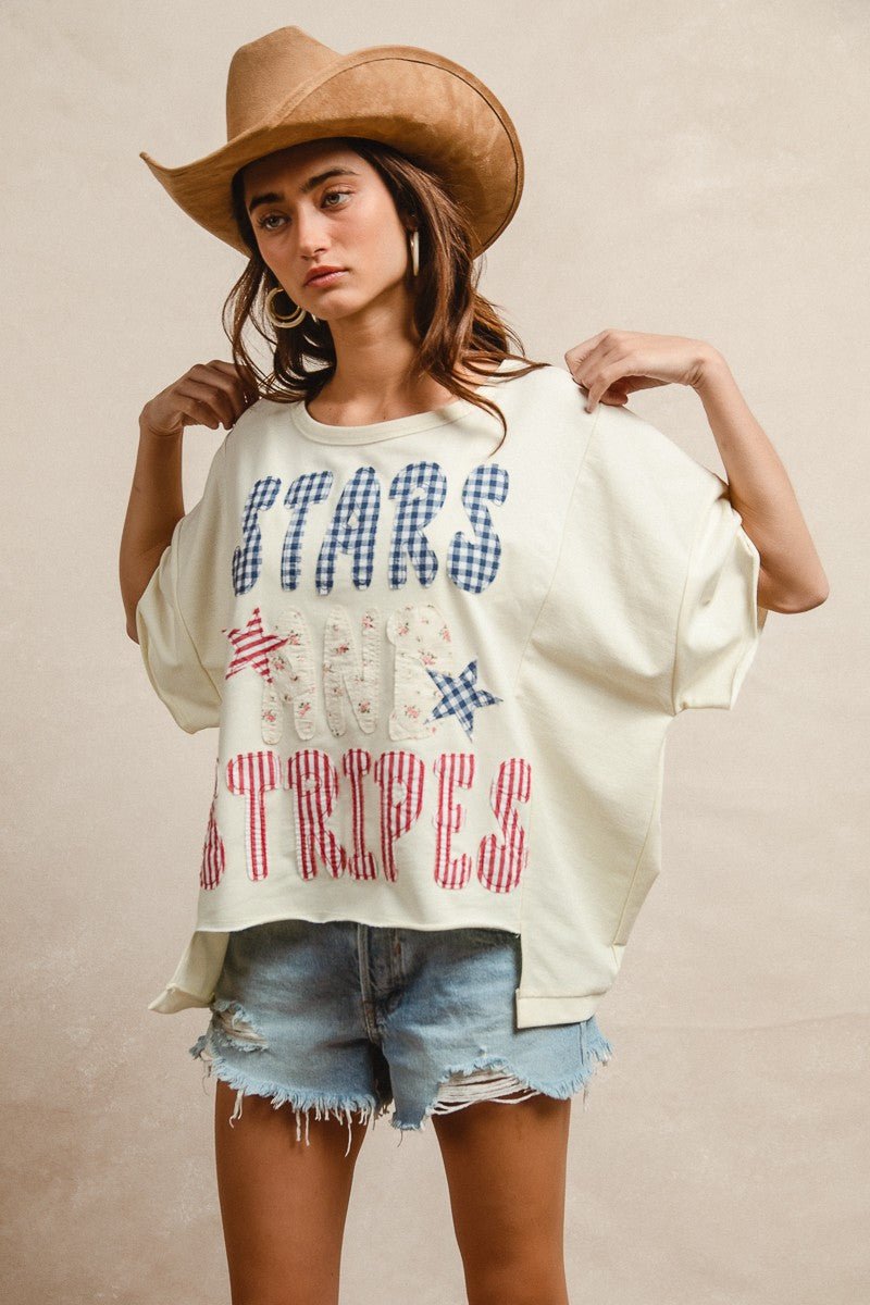 Oh Beautiful For Spacious Skies Tee - Brick + Boho
