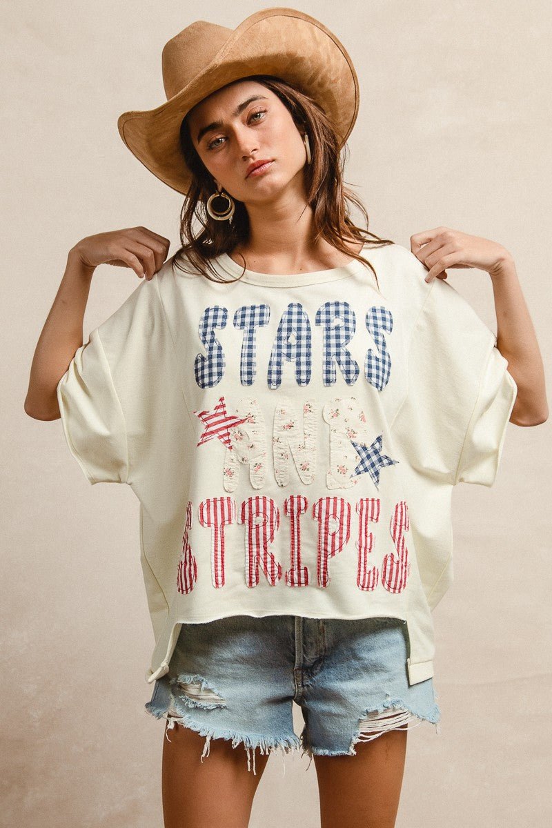 Oh Beautiful For Spacious Skies Tee - Brick + Boho