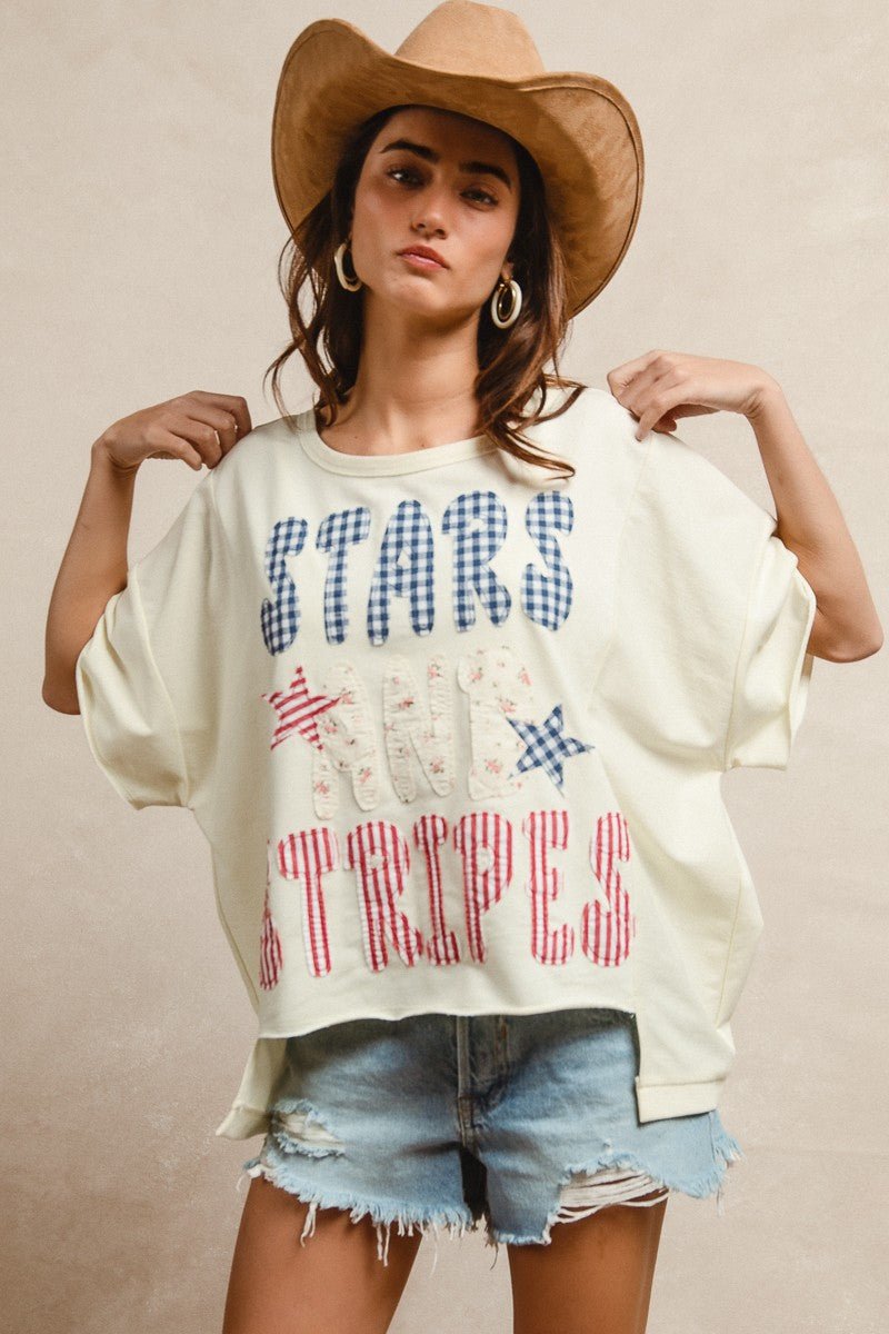 Oh Beautiful For Spacious Skies Tee - Brick + Boho