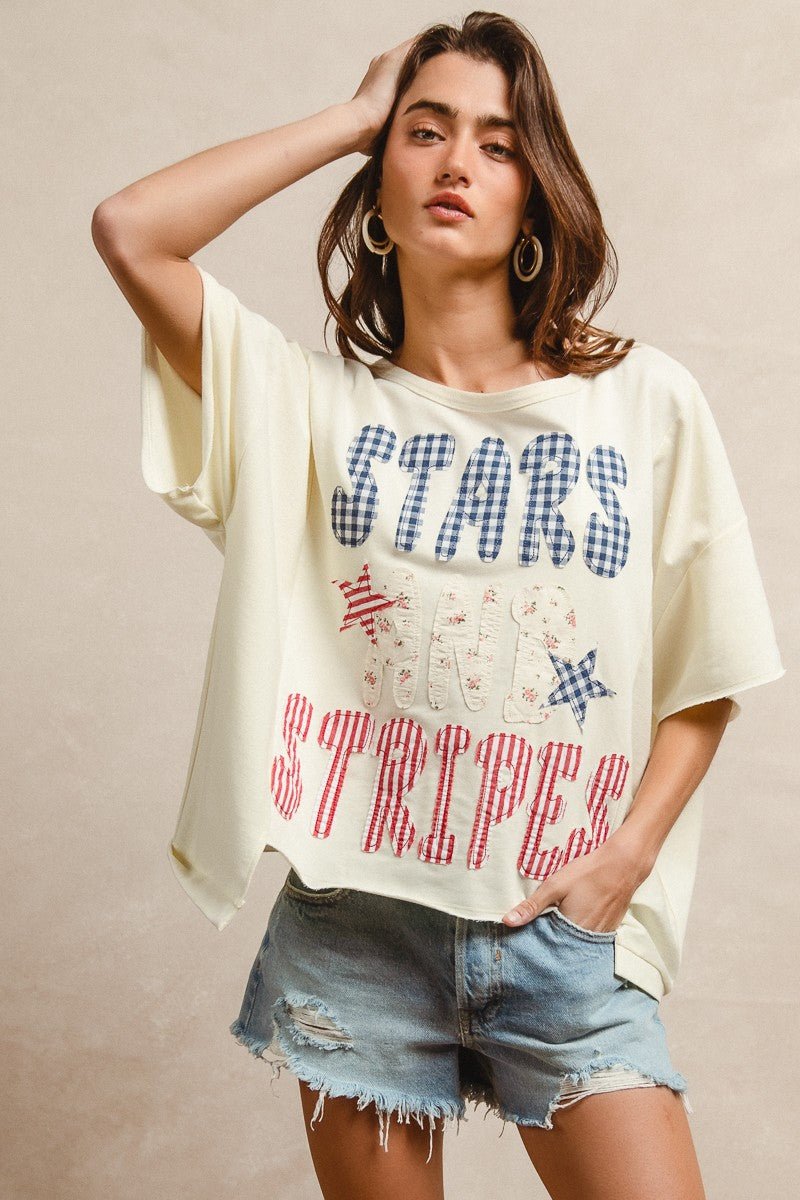 Oh Beautiful For Spacious Skies Tee - Brick + Boho