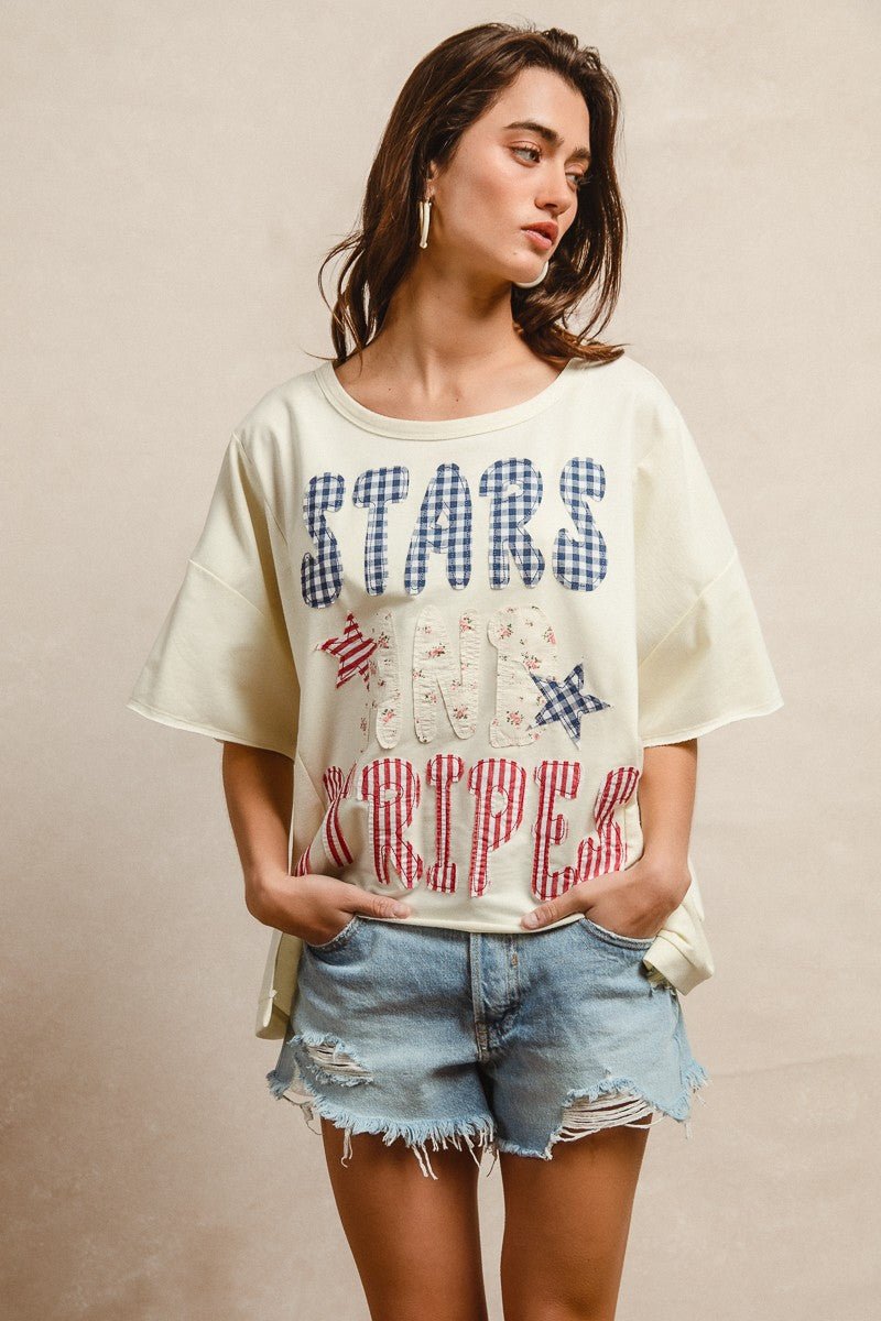 Oh Beautiful For Spacious Skies Tee - Brick + Boho