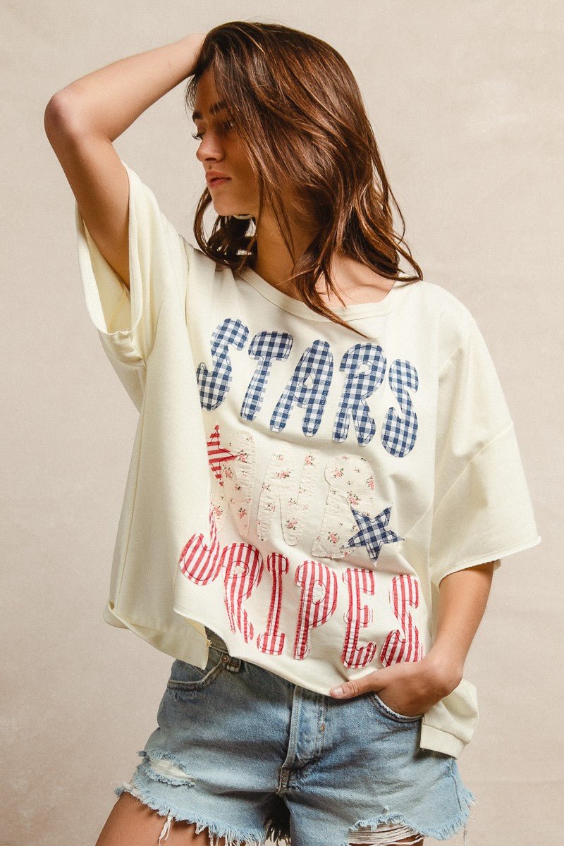 Oh Beautiful For Spacious Skies Tee - Brick + Boho