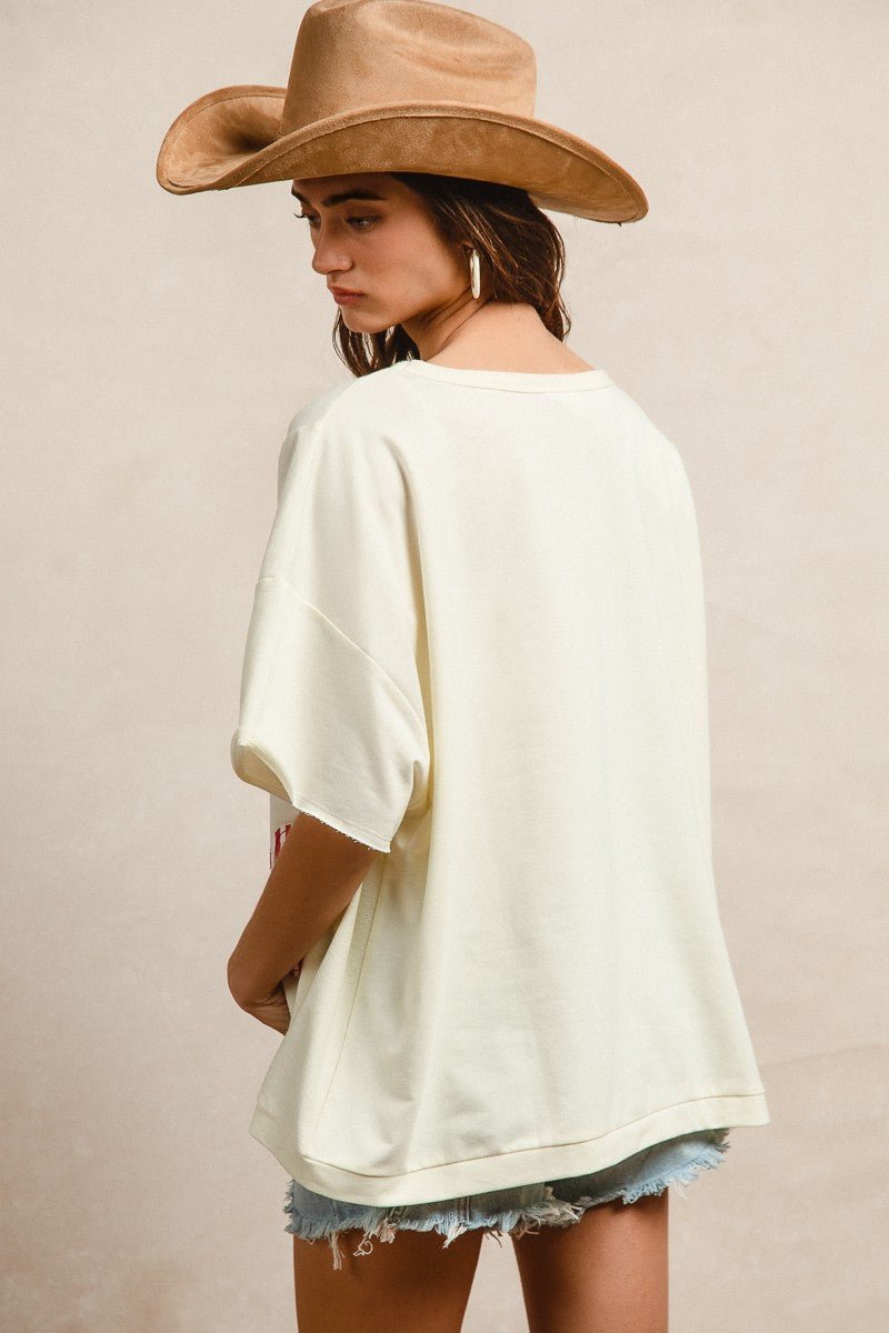 Oh Beautiful For Spacious Skies Tee - Brick + Boho